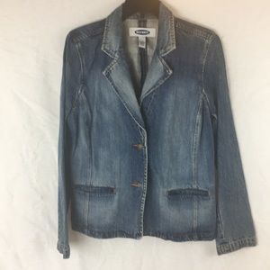 Old Navy denim blazer 100% Cotton